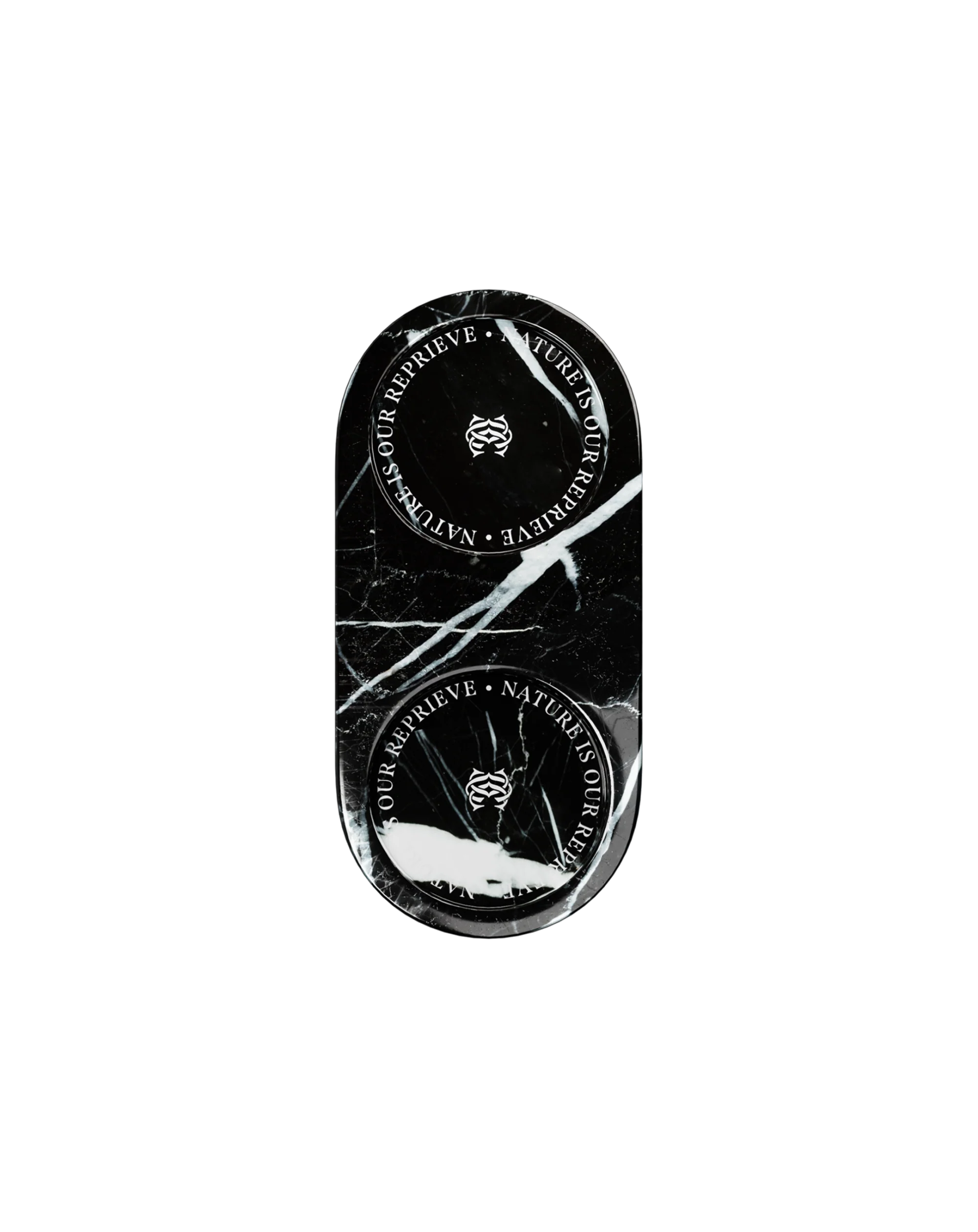 Marble Tray for 2 Bottles